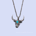 Fashion Retro Bull Head Gold-plaqué Silver Jewelry Pendant Bijoux de bijoux en acier inoxydable Collier Concure